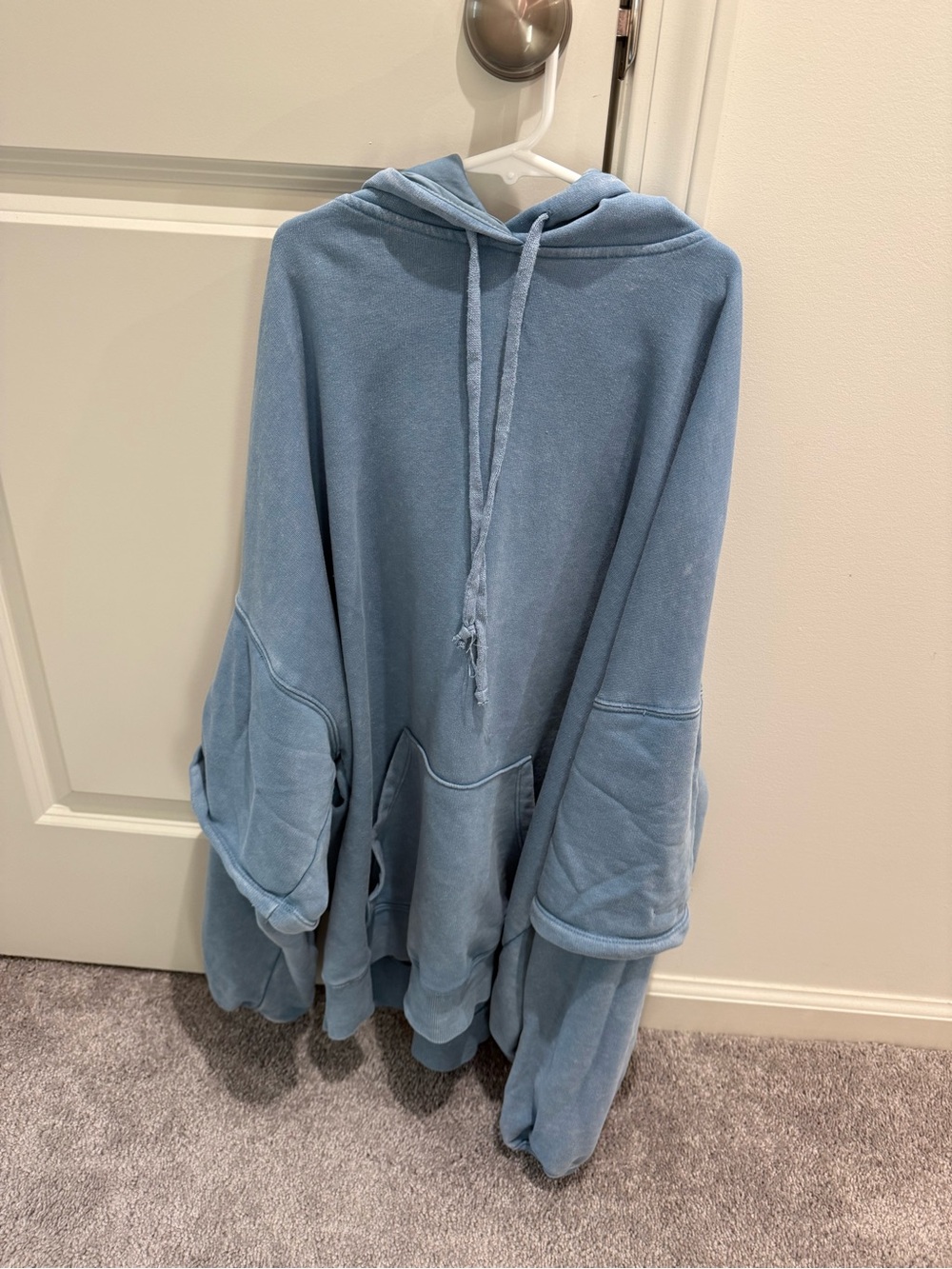 Target Dusty Blue Oversized Hoodie Sweatshirt